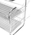 3 layer G shape Dish Rack Plate Stand Kitchen Rack Stand Cutlery holder Organizer Kitchen Accessories Best QualityLow. 