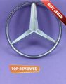 Mercedes monogram logo, emblem, trademark, sign, mark, symbol, stamp, monogram, motif, badge, design, shield or figure. 