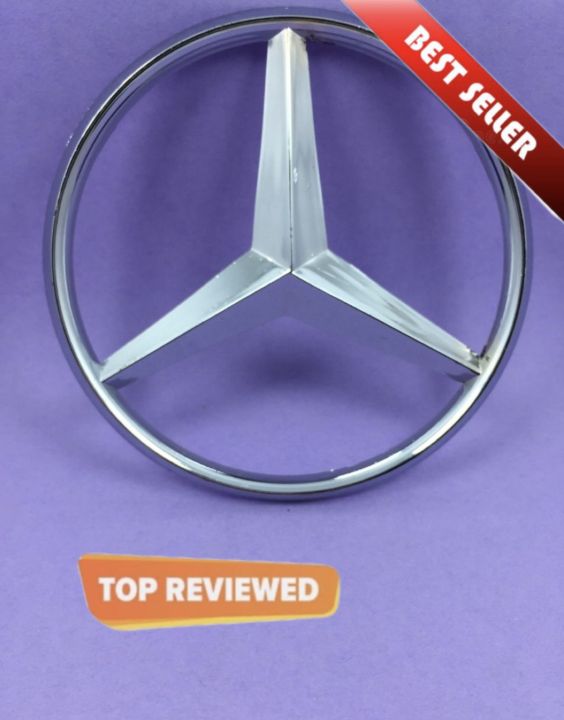 Mercedes monogram logo, emblem, trademark, sign, mark, symbol, stamp, monogram, motif, badge, design, shield or figure