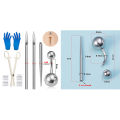 Body Piercing Kit Surgical Steel Threaded Taper Pin Needles Lip Nose Tongue Cartilage Eyebrow Navel Piercing Jewelry Tool Pliers. 
