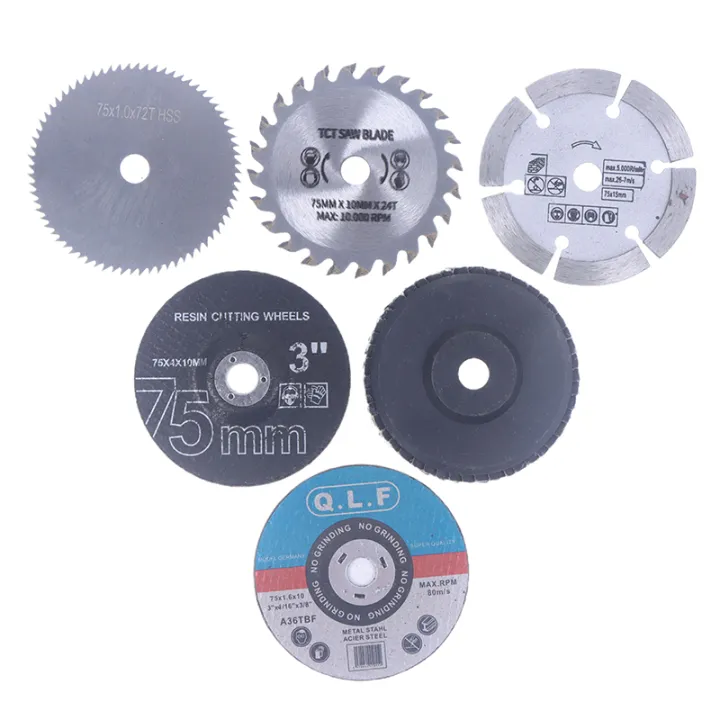 Tile Wood Metal Cutting Disc 7Pcs 75mm Cutting Disc For Hole Angle 10mm ...