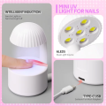 LULAA Mini Flash Cure Light for Gel Nails Quick Drying Nail Lamp Flash Cure Lamp for Nail Salon Home DIY Manicure. 