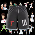 Captain Tsubasa School Nansheng Olive Benji Football Team Uniform Fitness Pants Summer Clothing Women Men Casual Training Shorts.