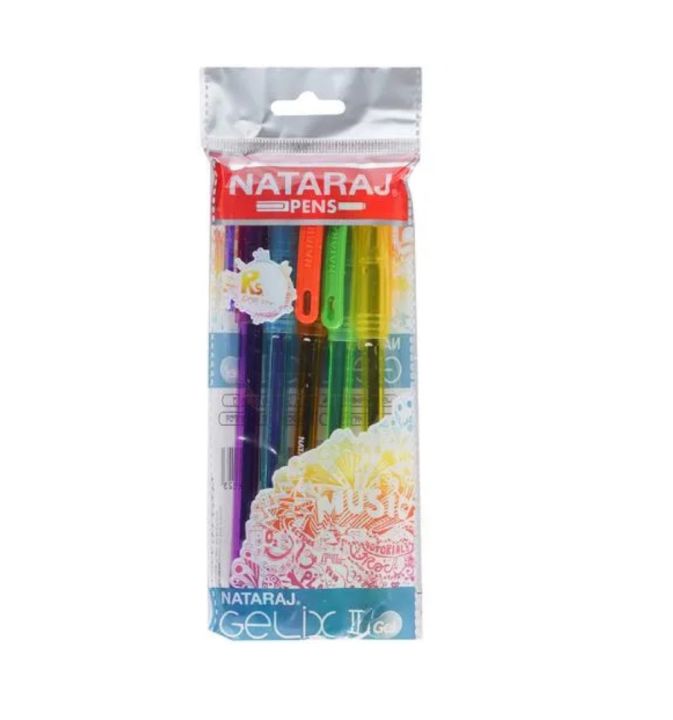 Nataraj Gel Pens 15 Pcs, Smooth Writing Gel Pens