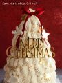 3/5pcs Minimalist Christmas Acrylic Cake Topper, Christmas Cake Decoration, Holiday Cake Decoration, Christmas Baking Decoration. 