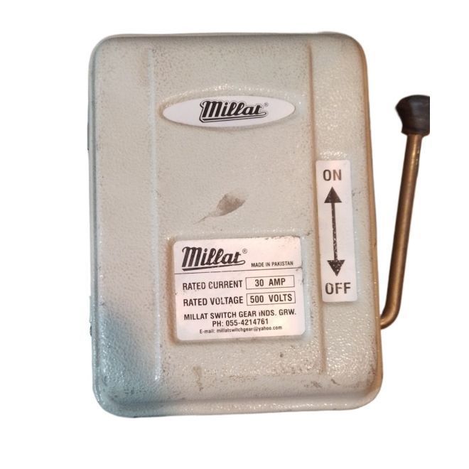 Millat Main Switch 30 amp 500 volt