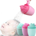 Baby Shampoo Cup Baby Bath Bucket Kids Bath Spoon Child Hair Wash Cup Baby Bath Kit Cute Cartoon Baby Bath Play Funny Bucket.