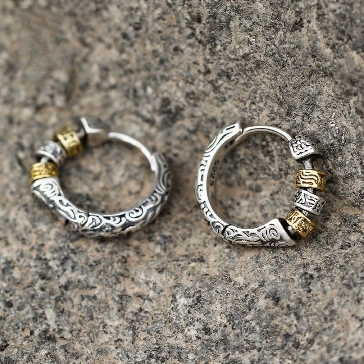 Thai%20Silver%20Creative%20Design%20Hoop%20Earrings%20for%20Women%20Men%20Metal%20Chunky%20Huggies%20Hiphop%20Party%20Jewelry%20Gifts%20-%20Image%206