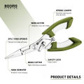 Booms Fishing H01 Stainless Steel Multifunctional Braid line Cutter Scissors Fish Hook Remover Pliers Fishing Tackle Tools. 