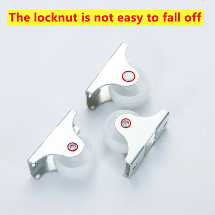 4/10/20Pcs%201Inch%20Caster%20White%20Rail%20Fixed%20Casters%20Small%20One-Way%20Wheel%20Strong%20Plastic%20Wheel%20Hardware%20Accessories%20Furniture%20Casters%20-%20Image%205