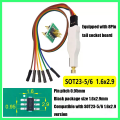 SMD Probe, Programming/Reading/Writing Pogo Pin & Test Download Cable for MSOP-10, SOT23-5/6 Chips. 