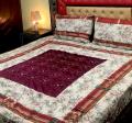Embroidered Patch Work King Size BedSheet - High Quality - Cotton Double Bedsheet Embroided. 
