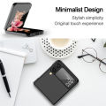 For Samsung Galaxy Z Flip 3 Luxury Mirror Hard PC Camera Protection Anti-drop Buffer Case New Folding Case for Wireless Charging. 