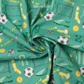 100% cotton, football pattern, ball shirt and so on, 44 inches wide fabric, yards fabric. 