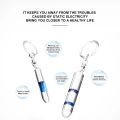 New Static Rod Electrostatic Discharger Portable Anti-Static Keychain Winter Dry Climate Static Eliminator Zinc Alloy Key Ring.