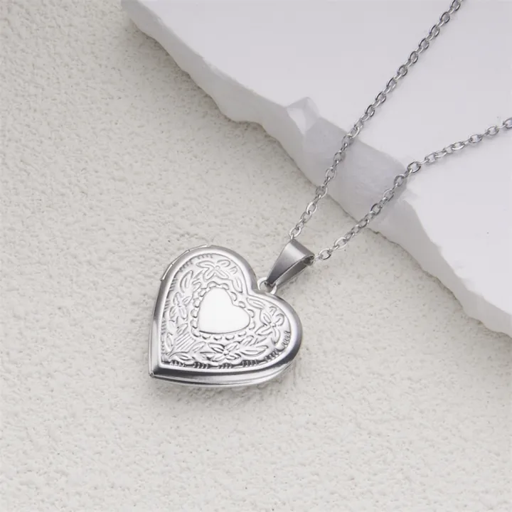 Romantic%20Heart%20Locket%20Pendant%20Openable%20Female%20Silver%20Color%20Stainless%20Steel%20Photo%20Frame%20Charm%20Necklace%20for%20Women%20Men%20Jewelry%20Gift%20-%20Image%204