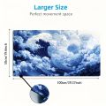 Minimal Desk Setup Mouse Pad Gaming Cloth Surface Non Slip  Base PC Laptop Keyboard Desk Mat. 
