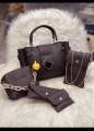Fashion Inn 5PCS Ladies Handbags with Long Shoulders & Stylish Design I Ladies Hand Bags for Girls I Casual Women PU Leather-Bag Stylish Hand Bag For Girls. 