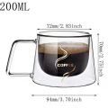Transparent Double Bottom Glass Mug. 