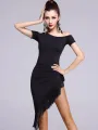 Black Fringe Latin Dance Skirt Women girls Salsa Rumba ballroom Practice dance Triangle hip scarf Party Performance Wrap Skirt. 