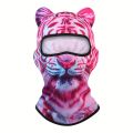 3D Cat Animal Ski Balaclava Ski Mask with Ears,Suitable for Music Festivals,Raves,Ski,Halloween or Party Outdoor.