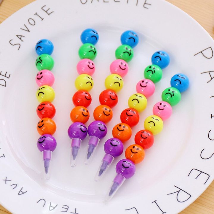 5pcs%20Cartoon%20Smiley%20Face%20Colour%20Crayonfor%20Kids%20School%20Stationery%20Supplies%20Birthday%20Party%20Favor%20Kids%20Gifts%20-%20Image%204