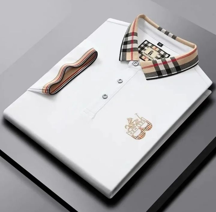 Stylish%20Polo%20Shirt%20For%20Men%20Summer%20Premium%20Cotton%20Fabric%20Fashion%20Casual%20Style%20Multiple%20Color%20-%20Image%203