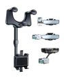 Car Rearview Mirror Phone Holder 360° Retractable Rotatable Cell Phone Holder Clip Mobile Phone  Support Phone Mount Stand. 