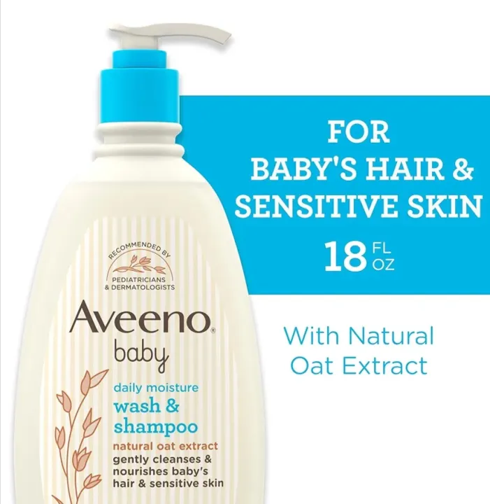 Aveeno%20Baby%20Daily%20Moisture%20Gentle%20Body%20Wash%20&%20Shampoo%20with%20Oat%20Extract,%202-in-1%20Baby%20Bath%20Wash%20&%20Hair%20Shampoo%20532ml%20-%20Image%202
