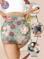 3pcs High Waisted Panties Women's Panties Tummy Tightening and Hip Lifting Printed Patterns Comfortable Fit. 