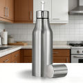 Stainless Steel Oil Dispenser Bottle with Easy Pour Spout Leak Proof Olive Oil Decanter for Kitchen Cooking Salad Dressing.
