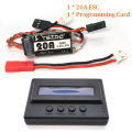 YSIDO Micro 20A Brushless ESC 2-4S Lipo With Programming Card Combo for 1/24 1/28 Kyosho Mr03 Pro Atomic DRZ RC Drift Racing Car.