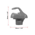 2Pcs Car Sun Visor Hook Clip Retainer For Honda For Civic Car Sun Visor Clip Gray Interior Hanger Hook Clip Bracket. 