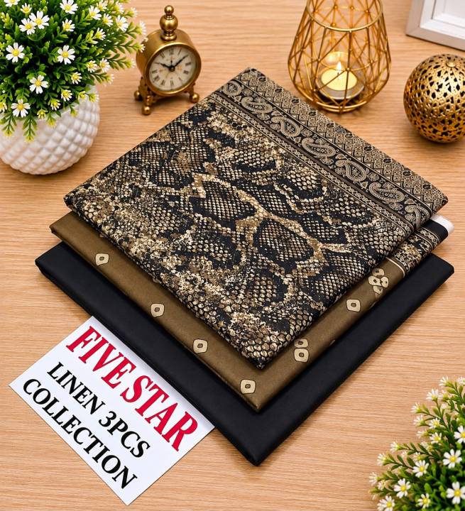 FIVE%20STAR%20Linen%2072/72%203PC%20Unstitched%20Suit%20%7C%20All%20Over%20Printed%20Linen%20Shirt%20%7C%20Plain%20Trouser%20%7C%20Digital%20Printed%20Dupatta%20%7C%20Winter%20Collection%202026%20-%20Image%202
