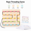 Fun and educational rope toy, hand-eye coordination training, baby early education enlightenment game 3+. 