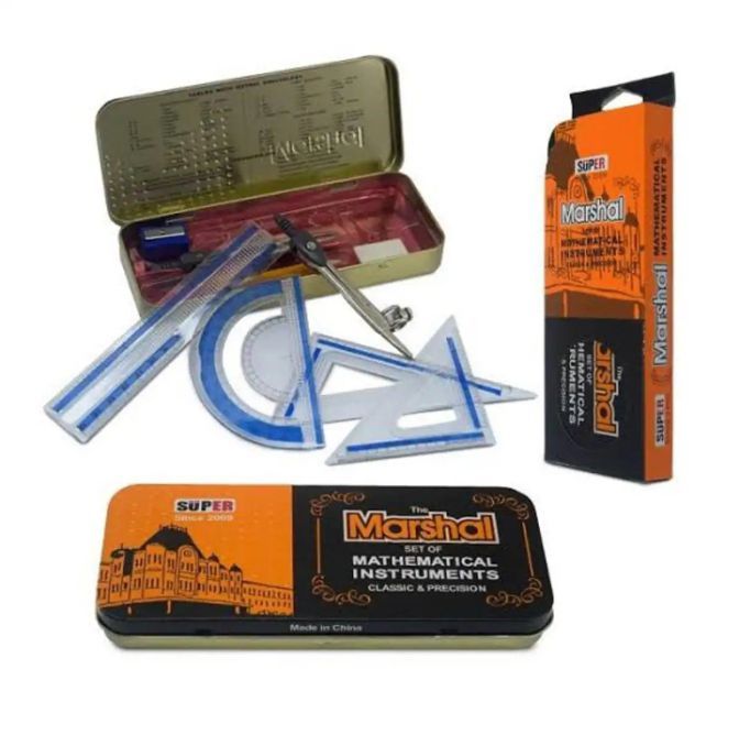 Marshal Mathematical Instruments Set Of Geometry Box