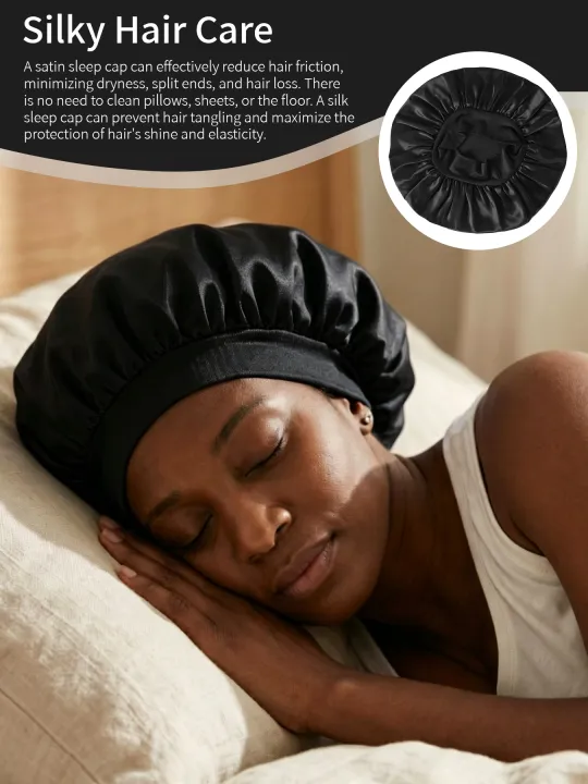 1Pcs%20Silk%20Bonnet%20for%20Sleeping%20Women%20Satin%20Lined%20Hair%20Bonnets%20for%20Sleeping%20Soft%20Elastic%20Band%20Silk%20Sleep%20Cap%20for%20Curl%20-%20Image%204