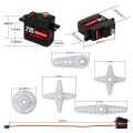 NEEBRC 21G Metal Gear Digital Servo for 1/12 1/14 1/16 1/18 RC Car Crawler Plane Boat Wltoys Hyper Go MN99S MN78 MN82 MN168 WPL. 