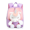 Kid 3D Cute Backpack for 2-6Year Gift Stuffed Unicorn Girl Kindergarten Schoolbag Backpacks Preschool Plush Animal Baby Backpack.