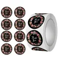 Thank You Stickers Roll of 100pcs 1 inch | Simple and Sincere | Waterproof | 100 Labels for Small Business, Packaging, Mailer Seal Stickers | Multicolour. 