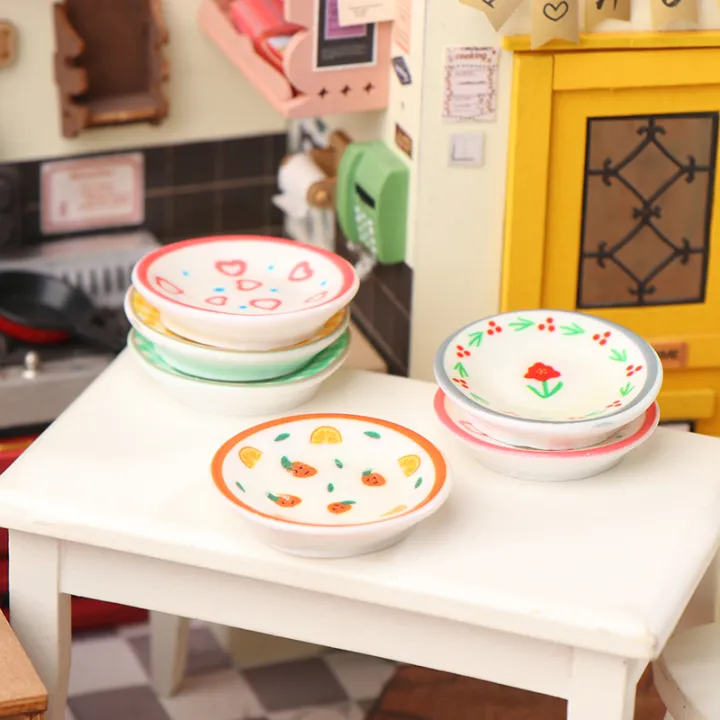 5Pcs%201/12%20Dollhouse%20Mini%20Plates%20Dishes%20Model%20Dollhouse%20Simulation%20Kitchen%20Decoration%20Dolls%20House%20Accessories%20Pretend%20Play%20Toys%20-%20Image%204