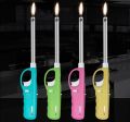 Gas Lighter Electronic Adjustable Flame Gas Lighter Refillable Gun Spark Kitchen Lighter Gas Stove Lighter With Safety Lock. 