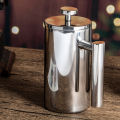 French Press Pot Filter Press Hand-made Coffee Pot Stainless Steel High Quality Double Walled Insulated 350ml/800ml/1000ml. 