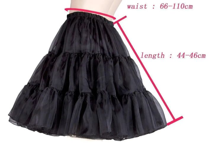 Women%20Girls%20Ruffled%20Short%20Petticoat%20With/No%20Hoop%20Solid%20Color%20Fluffy%20Bubble%20Tutu%20Skirt%20Puffy%20Half%20Slip%20Prom%20Crinoline%20Underskirt%20-%20Image%205