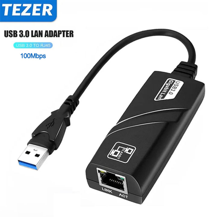 Usb Lan Wire USB 3.0 To Rj45 Lan Ethernet Wired Adapter 10/100Mbps Network Cable for ...