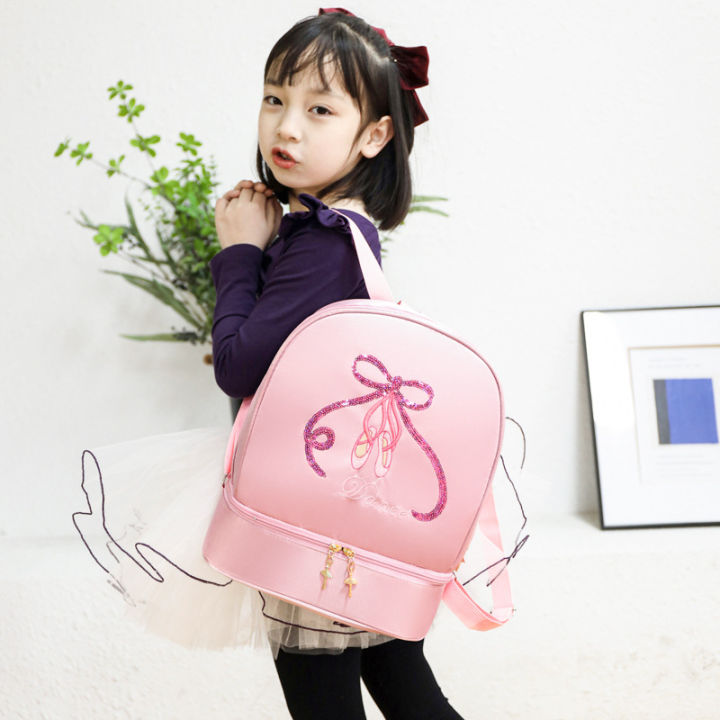 Childrens%20Shoulder%20Bag%20Dance%20Backpack%20Latin%20and%20Ballet%20Schoolbag%20Girl%20Princess%20Dance%20Bag%20Independent%20Shoe%20Warehouse%20Water%20Proof%20-%20Image%202