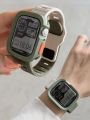 Silicone Case+Strap For  Watch Ultra 2 49mm Series 10 42mm 46mm 44mm 40mm 45mm 41mm bracelet cover for iWatch series 8 9 7. 