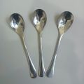 NOVA 6 pcs stainless steel long sup spoon 6 inches long silver colour. 