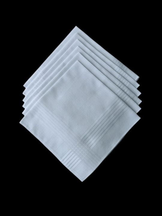 Thin%20Feel%20Cotton%2040cm%20Pure%20White%20Handkerchief.%20Business%20Suit%20Napkin%20Restaurant%20Handkerchief%206PCS%20-%20Image%207