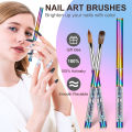 100% Kolinsky Sable Nail Acrylic Brush UV Gel Carving Pen Brush Liquid Powder Nail Drawing Nail Brush Acrylic Powder. 